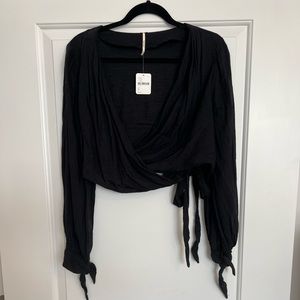 Free People Wrap Crop Top